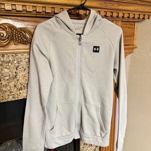 Under Armour Light Gray Fleece Hoodie